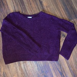 Burgundy knitted sweater (SO)☂️